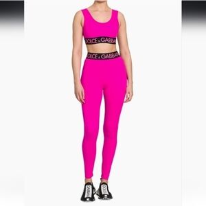 Dolce & Gabbana Pink Leggings Set